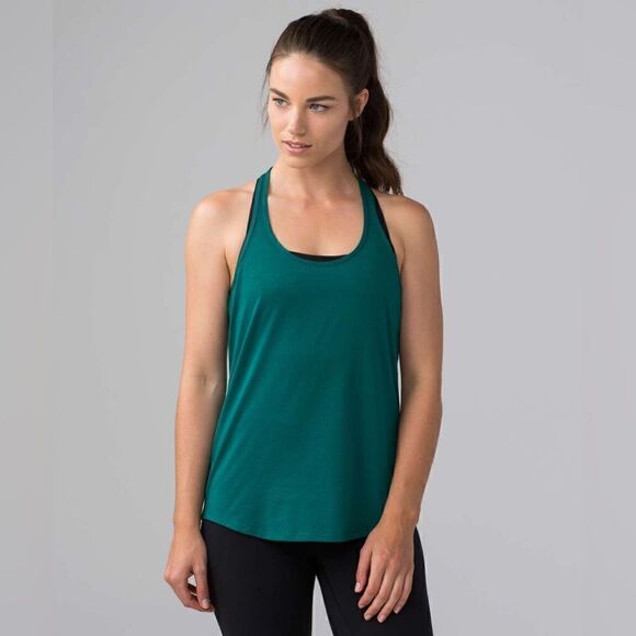 Lululemon Tech Mesh Singlet Forage Teal - Picture 1 of 6